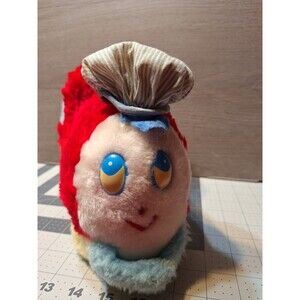 Vintage Eden Red Yellow Train Chime Plush Stuffed toy